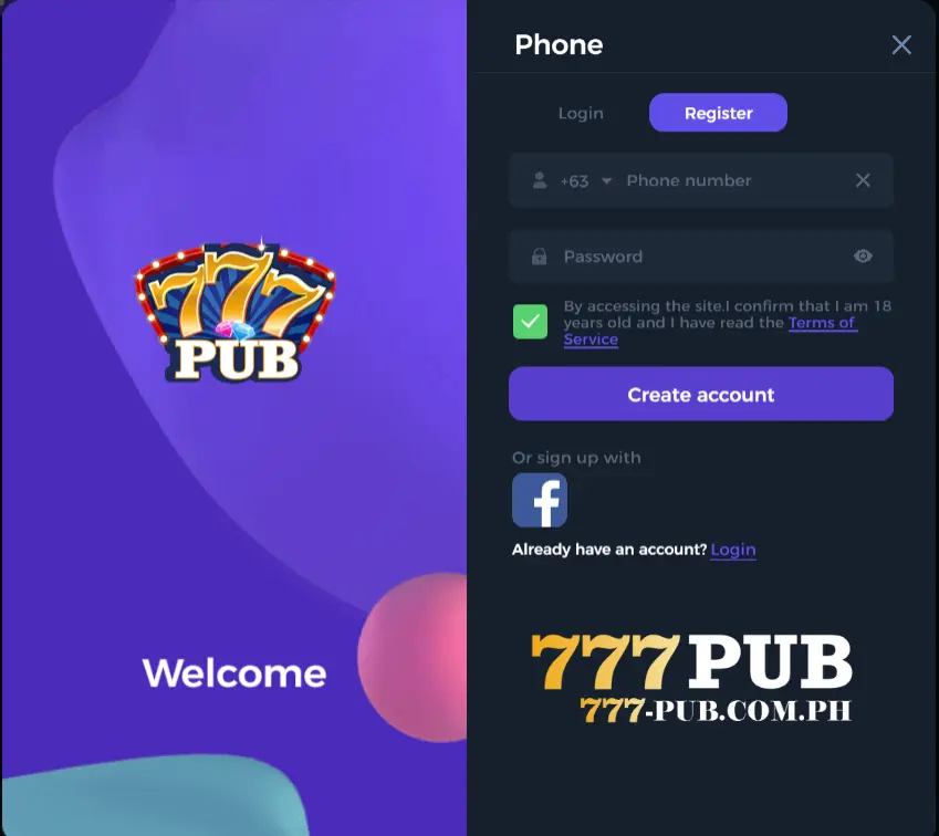 777pub register